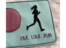 Stickdatei - Live Love Run Frau Joggerin Läuferin